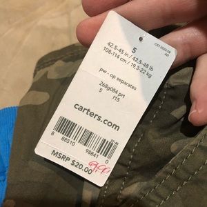 Boys Camo print Carter’s pants NWT